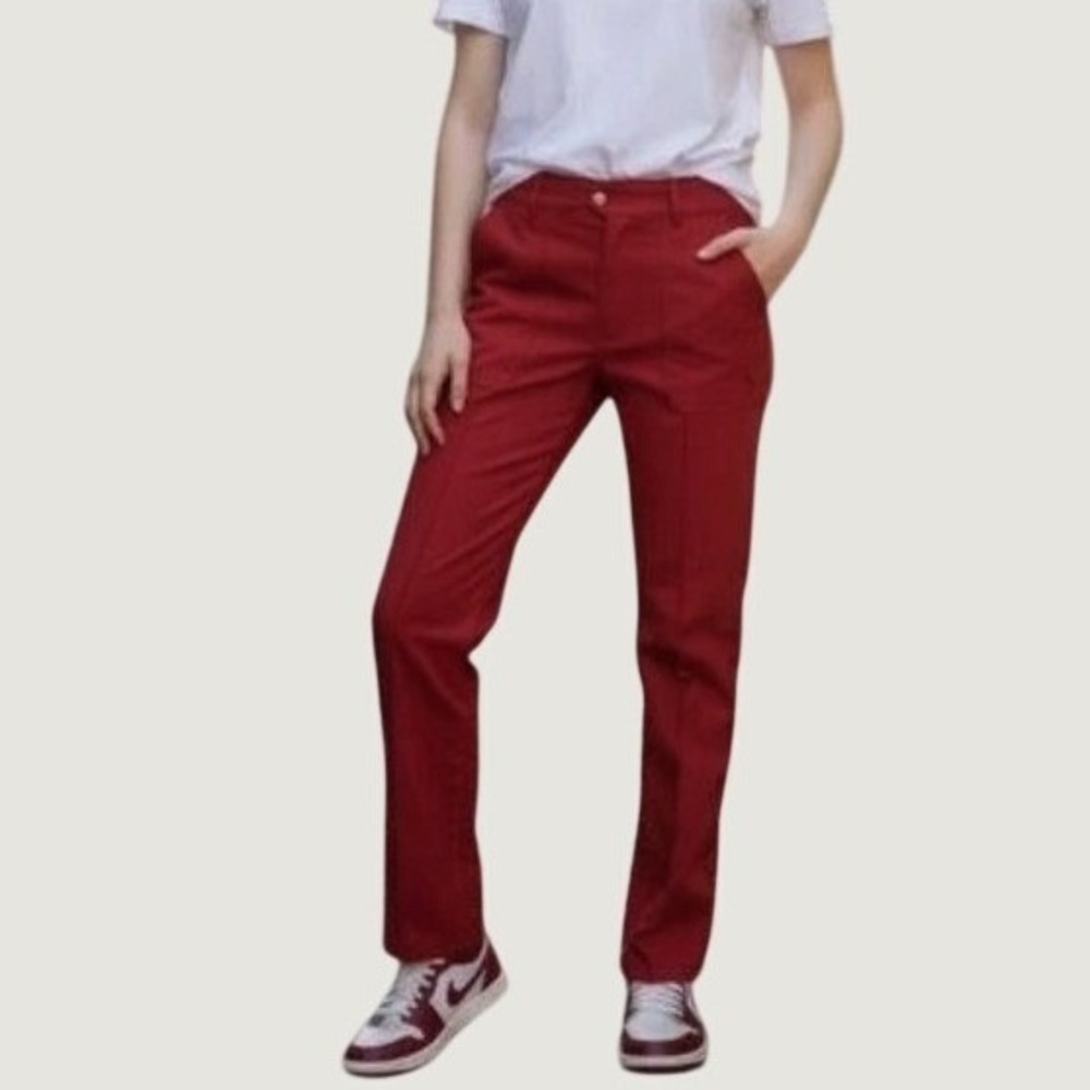 Jordan Essentials Womens Flight Trousers Gym Red Woven Pants FN5446-615 Size M